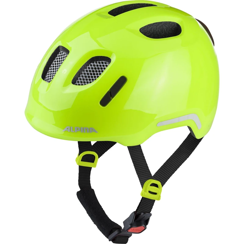 ALPINA XIMO 2 Flash – Lightweight and safe bike helmet for children with integrated LEDs - be visible gloss - 47-51