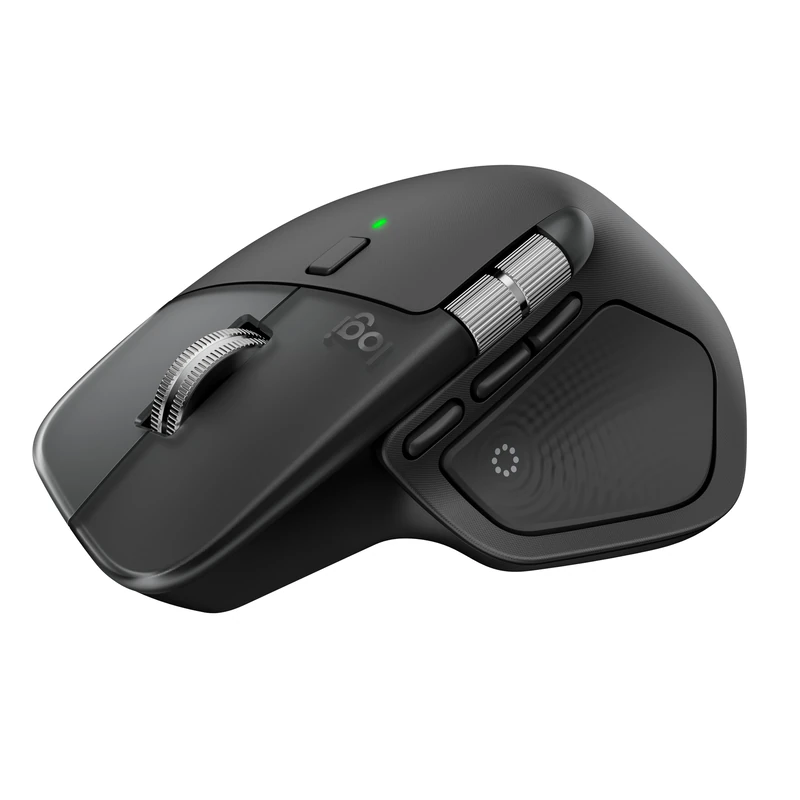 Logitech MX Master 4, Ergonomic Wireless Mouse with Advanced Performance Haptic Feedback, Ultra-Fast Scrolling, USB-C Charging, Bluetooth, Windows, MacOS - Graphite