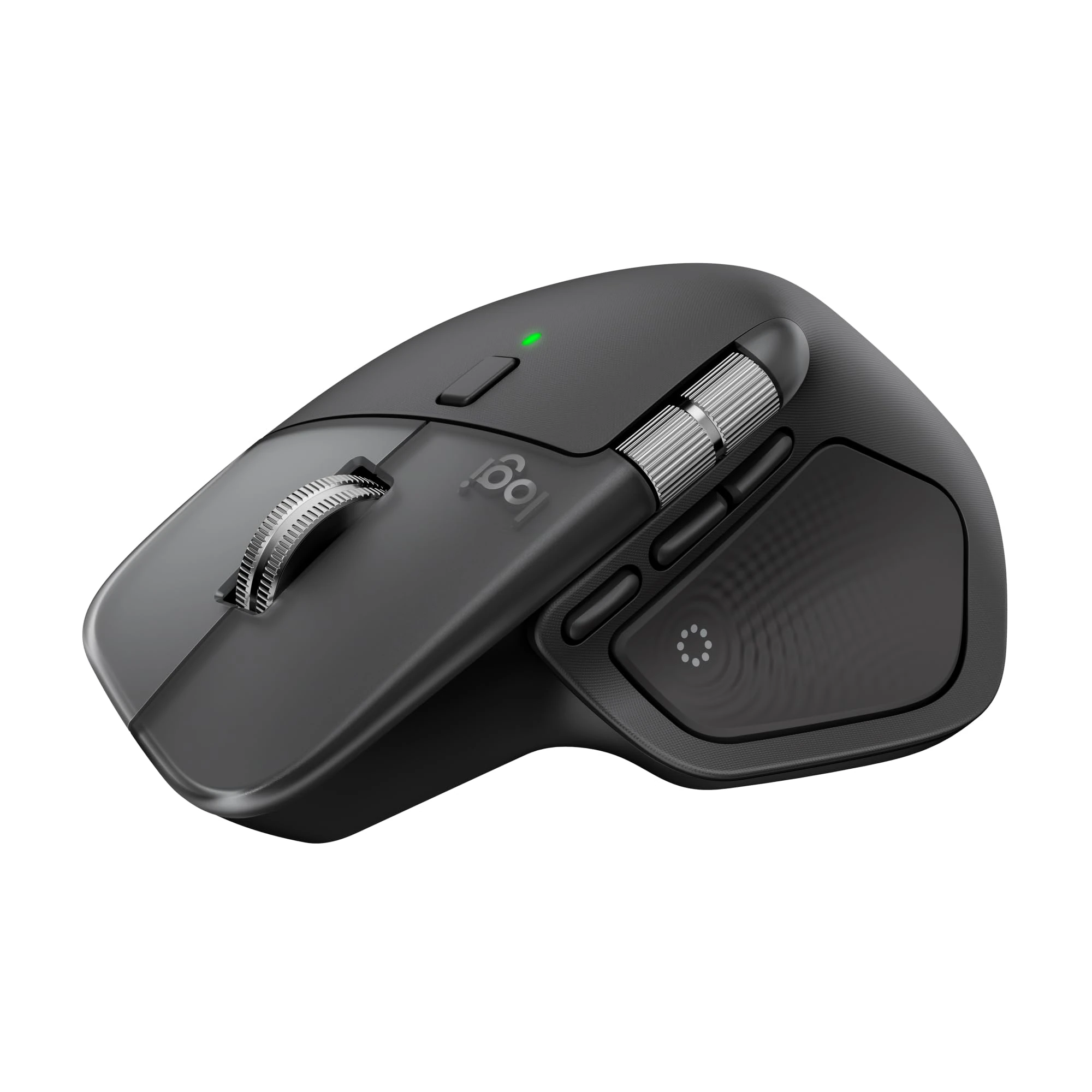 Logitech MX Master 4 for Mac, Ergonomic Bluetooth Mouse with Advanced Performance Haptic Feedback, Ultra-Fast Scrolling, USB-C Charging, MacOS, iPadOS, Windows - Space black