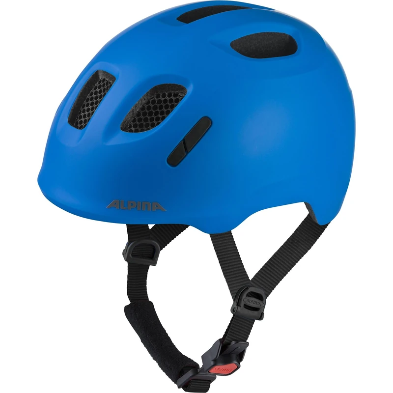 ALPINA XIMO 2 L.E. (matte) – Lightweight and safe bike helmet for children with optional LED - blue matt - 49-54