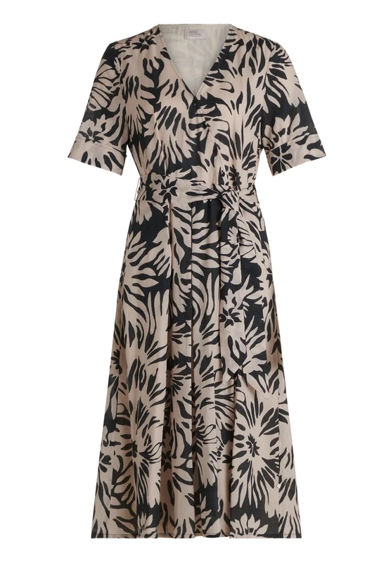 Vera Mont Robe Légère Women's Summer Dress Black/Cream