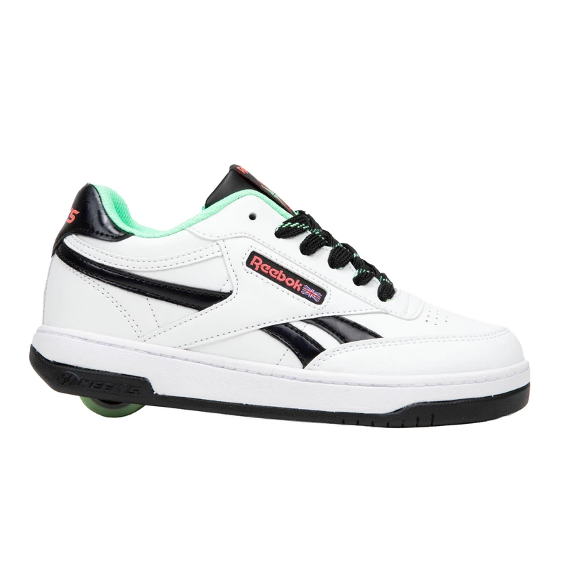 Heelys Girls Club C Skate Shoe, White, 4 UK