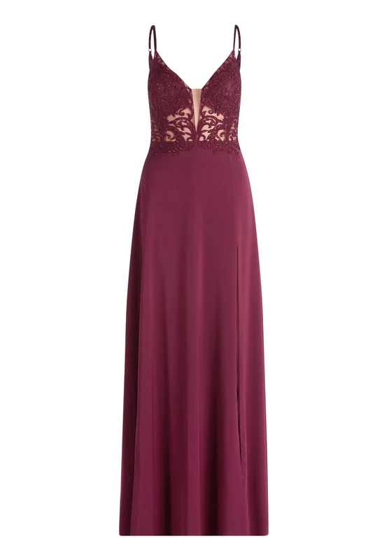 Vera Mont 8948/4514 Formal Party Dress, Plum Wine, 42 Women