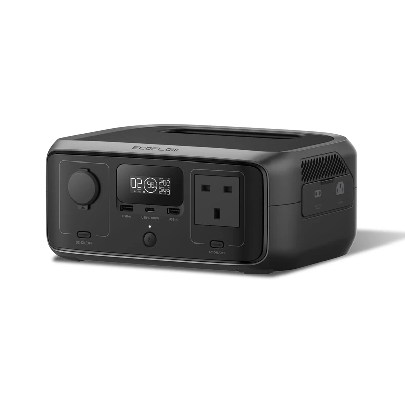 ECOFLOW Portable Power Station RIVER 3, 245Wh LFP Battery, Up to 600W Output, 2× Runtime With GaN, <20 ms UPS, the product is unused, only part of the packaging is defective-Renewed