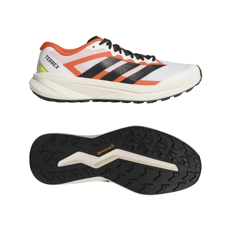 adidas Men's Terrex Agravic Lite Shoes, FTWR White/core Black/Impact Orange, 11.5 UK