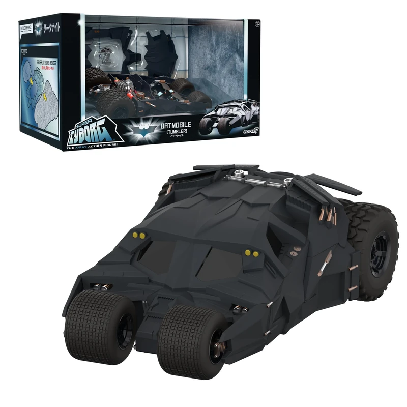 Super7 Batman Super Cyborg - Batmobile Tumbler (Full Color) Action Figure