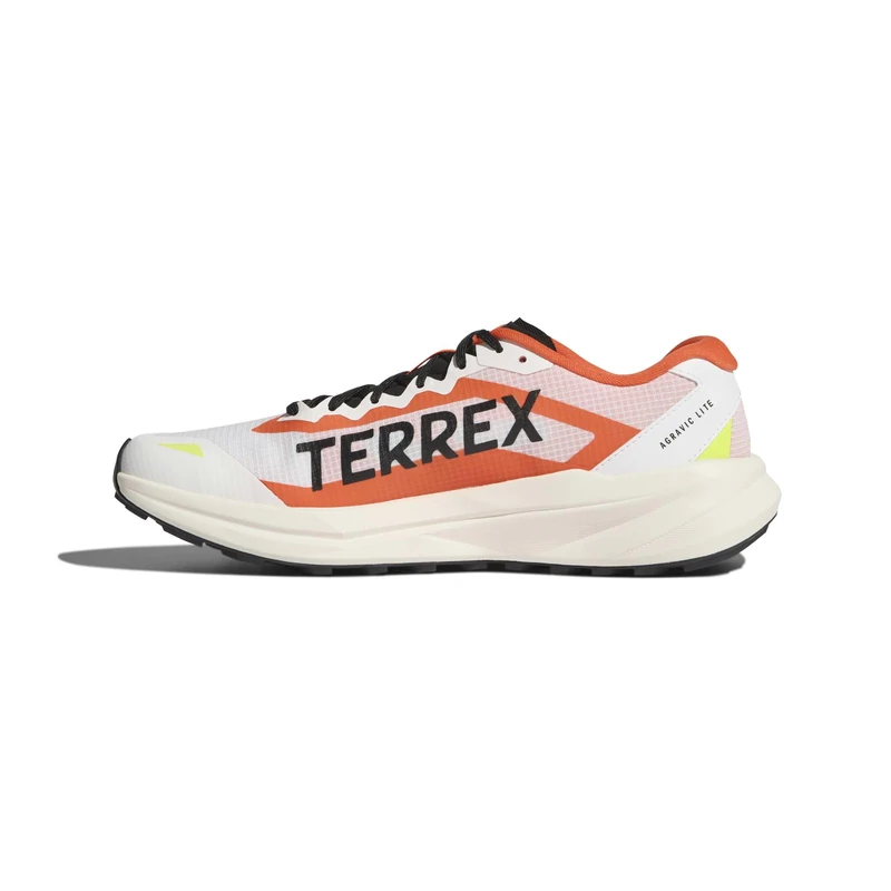 adidas Men's Terrex Agravic Lite Shoes, FTWR White/core Black/Impact Orange, 10 UK