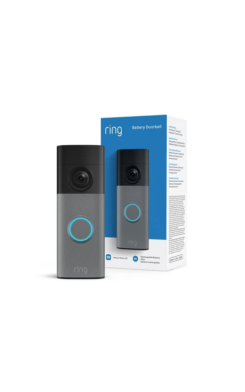 Ring Battery Video Doorbell (newest gen) | DIY Wireless Doorbell Camera | Retinal 2K | 6x Zoom | Two-Way Talk | Easy to install | Built-In Battery | 30-day free trial of Ring Subscription Plan