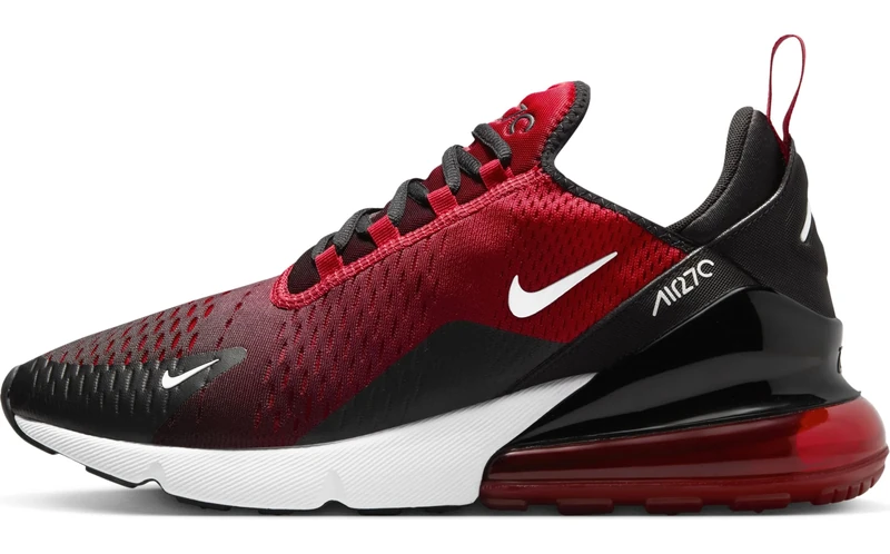 Nike Men's Air Max 270 Shoes, Gym Red/White/Black, 6