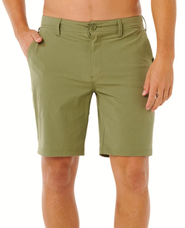 Rip Curl Men's Boardwalk Phase 19" Shorts, Surplus Green, 34 - Image 1