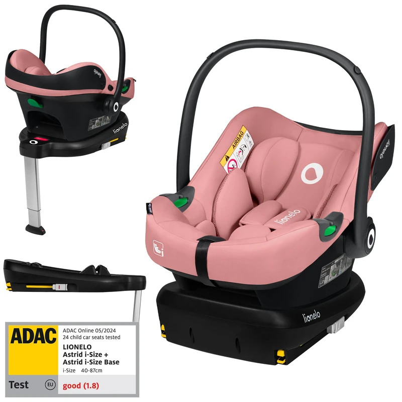 Lionelo Astrid i-Size Car Seat 40-87 cm with ISOFIX Base