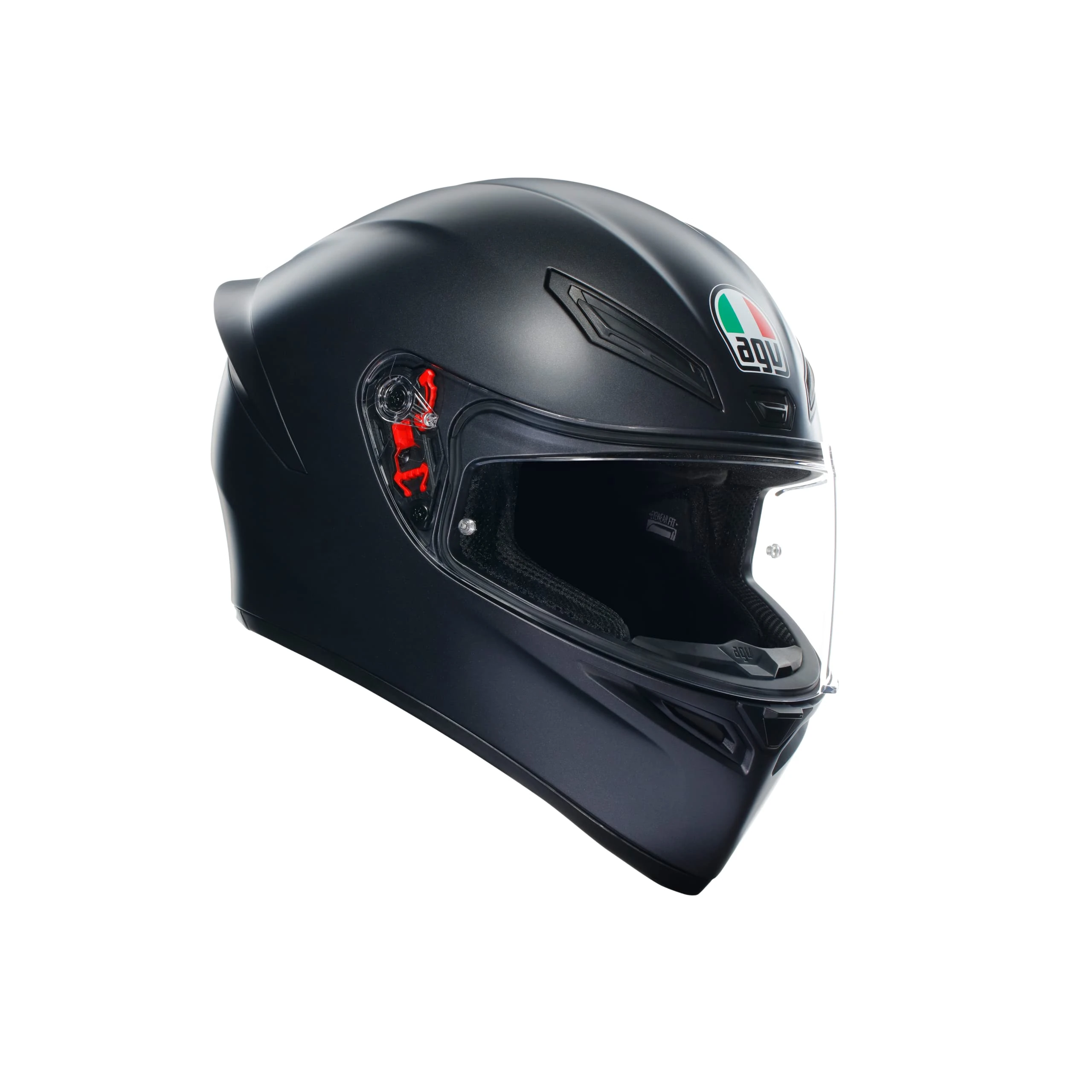 AGV - K1 S E2206, Full-face Motorbike Helmet ECE 22-06 Sports, Matt Black, L