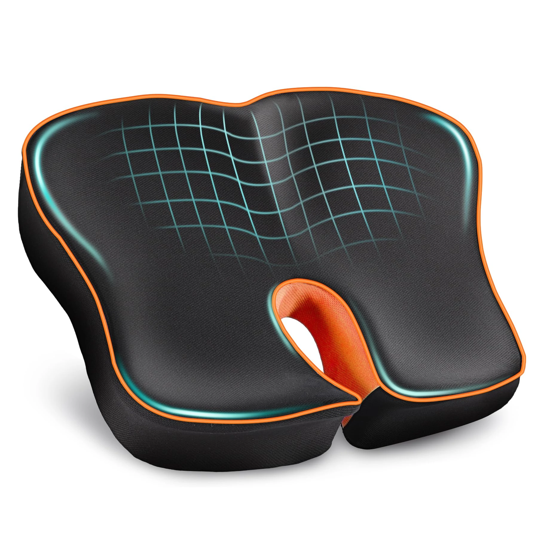 POOTACK Comfort Seat Cushions, Ergonomic Office Chair Cushion Memfory Form, U-Shape Support Seat Pad & Seat Cushion for Office Chair Car Seat Wheelchair Gaming Chair
