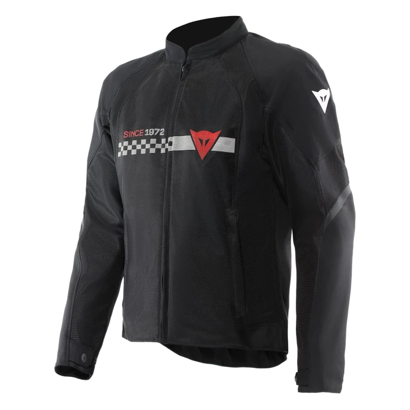 DAINESE - Herosphere Air Tex Jacket, Summer Motorcycle Jacket, Black/White/Red, 56