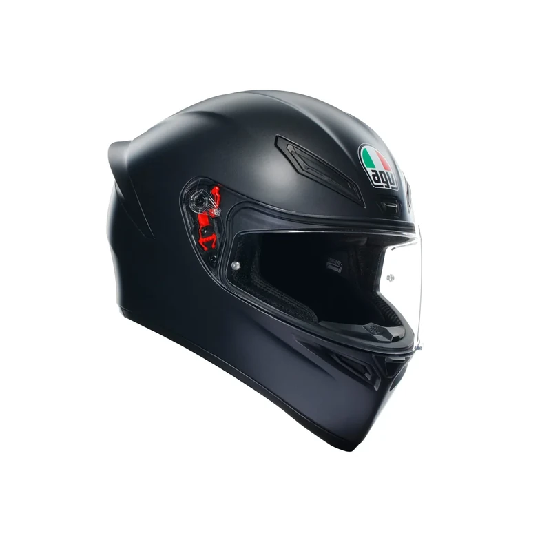 AGV - K1 S E2206, Full-face Motorbike Helmet ECE 22-06 Sports, Matt Black, S