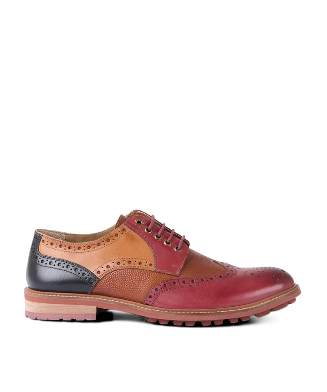 Joe Browns Men's Smarter Still Mixed Leather Brogues, Multi, UK 11