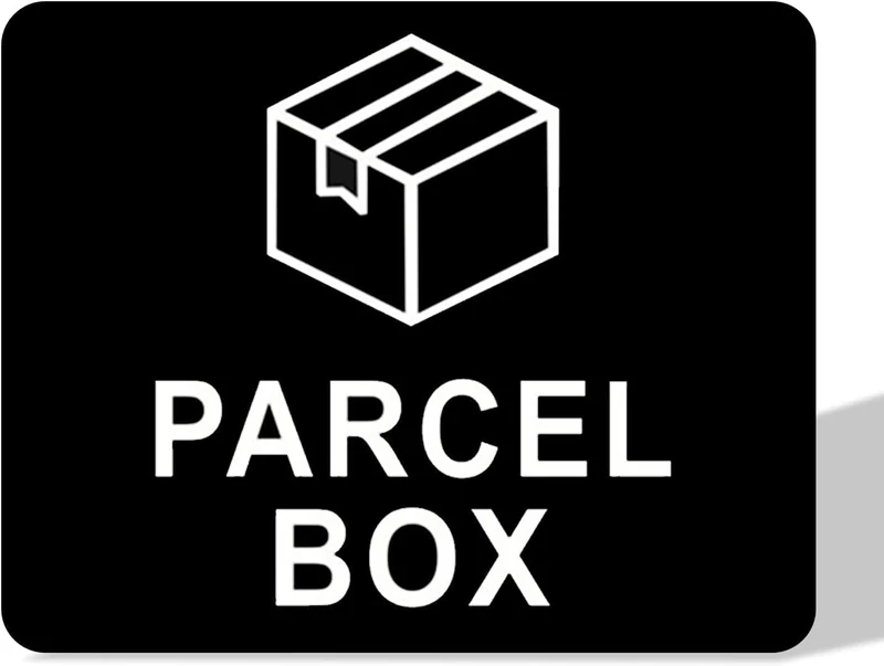 Vayfoni Parcel Box Sign - 11x9cm Self-Adhesive Sticker for Home