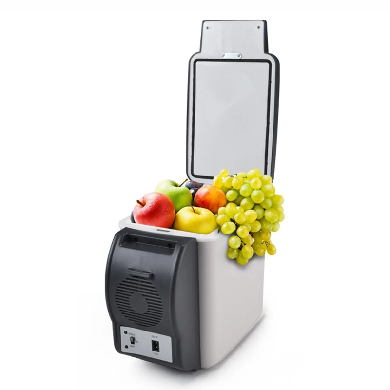 Spizummp 6L Car Fridge Freezer, Compressor Cooler And Warmer, Mini Fridge Portable, DC 12v Camping Refrigerator, Quiet, Cool Warm Box For Camping, RV, Truck, Boat, Travel, Picnic, Home Use