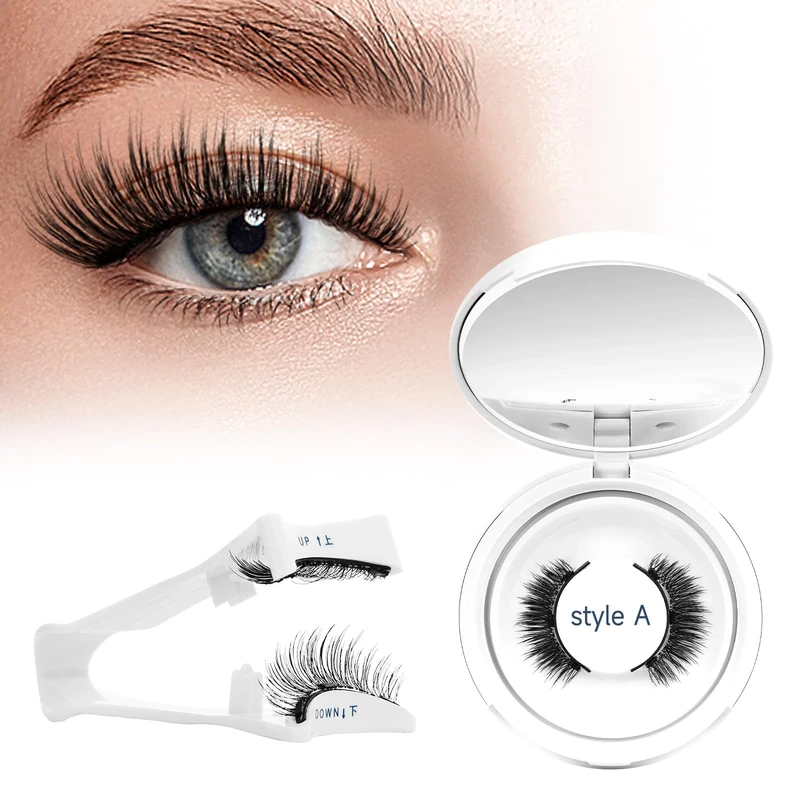 Magnetic-Eyelashes with Applicator, Reusable Magnetic Lashes No Glue or Eyeliner Needed(Style A8)