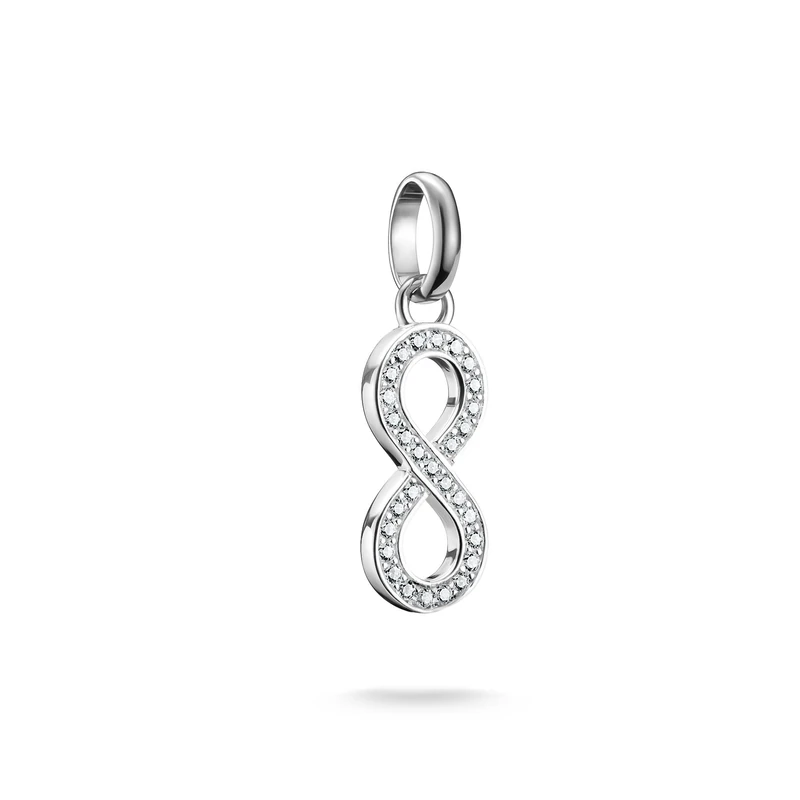 Thomas Sabo Charm pendant infinity symbol with stones Connect silver Recycled 925 Silver