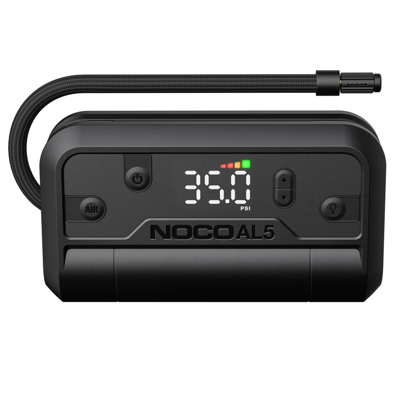 NOCO Air AL5: Cordless Tyre Inflator – Portable Rechargeable Air Compressor with USB-C – 17 LPM Inflates 0–40 PSI in 7 Minutes – Digital Gauge + Auto-Shutoff – for Tyres up to 31-Inches