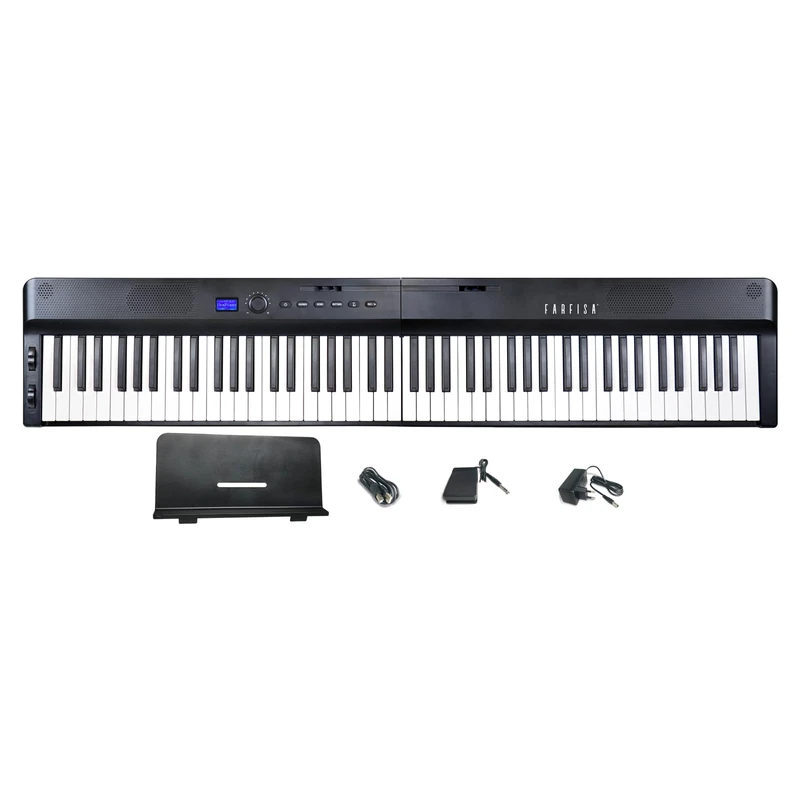 Farfisa 88-Key Folding Digital MIDI Piano with Stereo Speakers