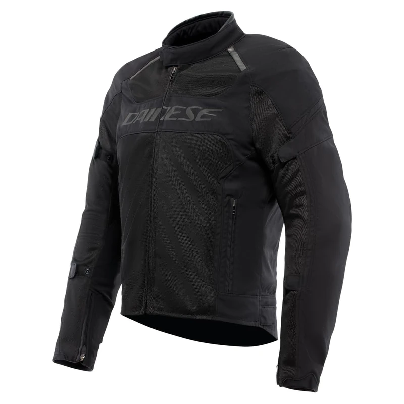 DAINESE - Air Frame 3 Tex Jacket, Summer Motorcycle Jacket with Detachable Windproof Lining, Black, 46