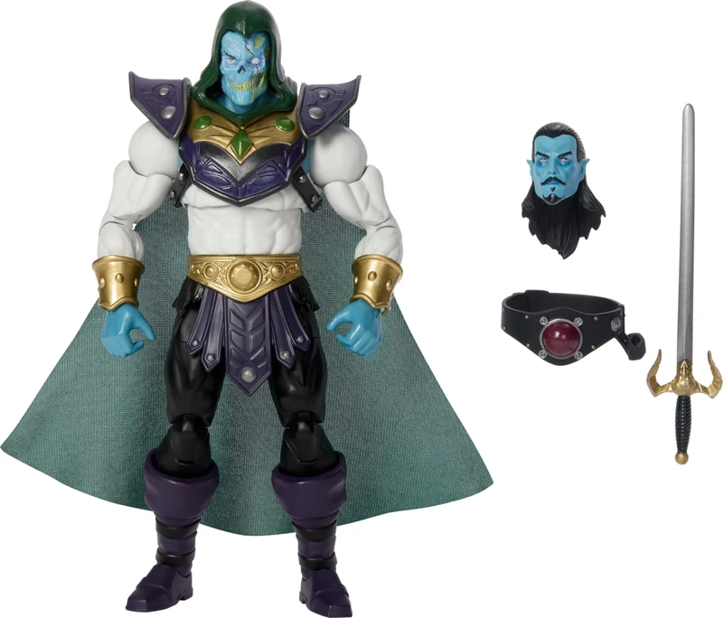 Masters of the Universe Masterverse Action Figure Keldor New Eternia, 7 Inch MOTU Toy, 30 Points Articulation, Extra Zombie Head & Sword & Holster, JHJ84 - Image 1