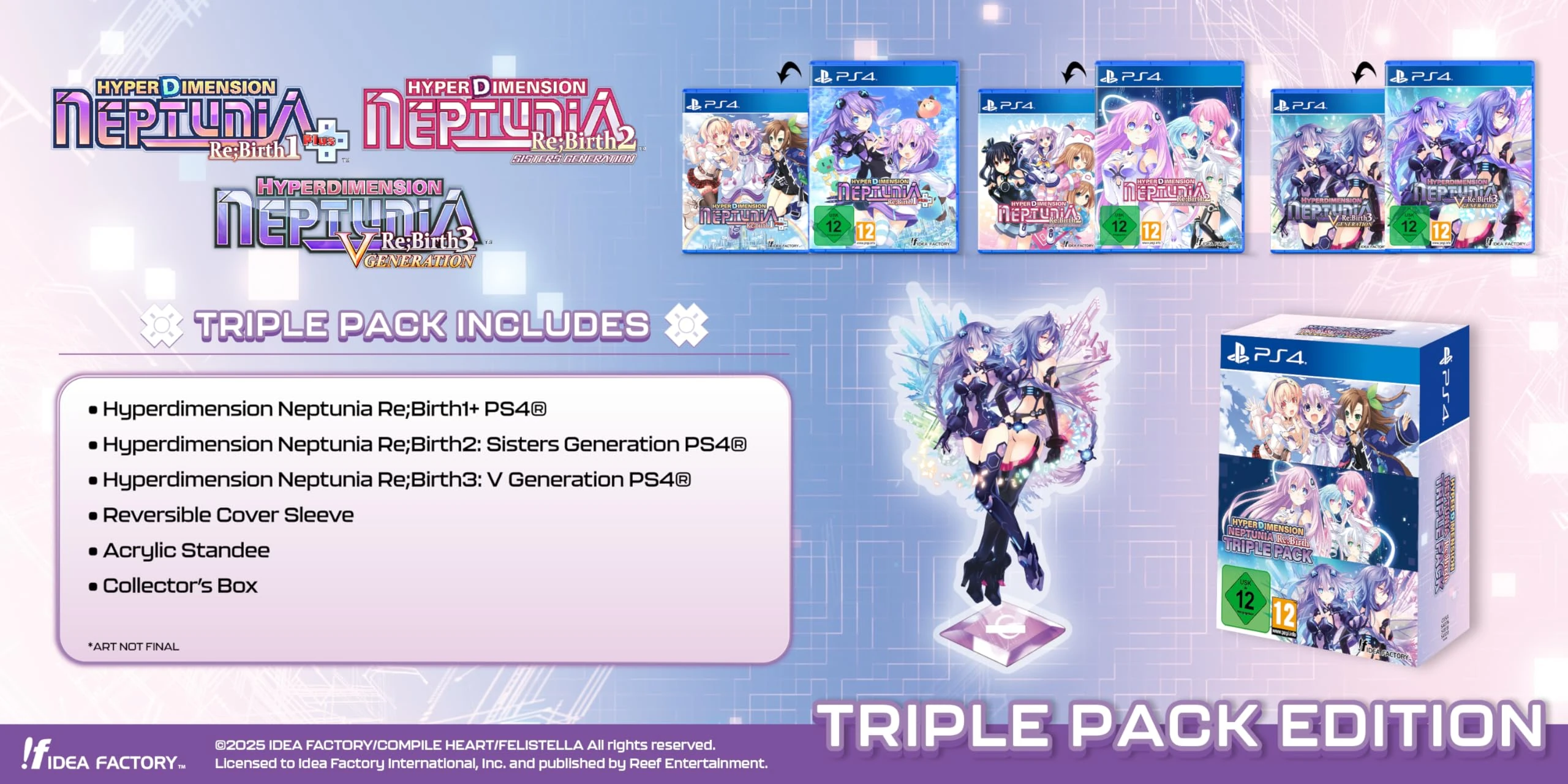 Hyperdimension Neptunia Re;Birth Series (1-3) Triple Pack (PS4)
