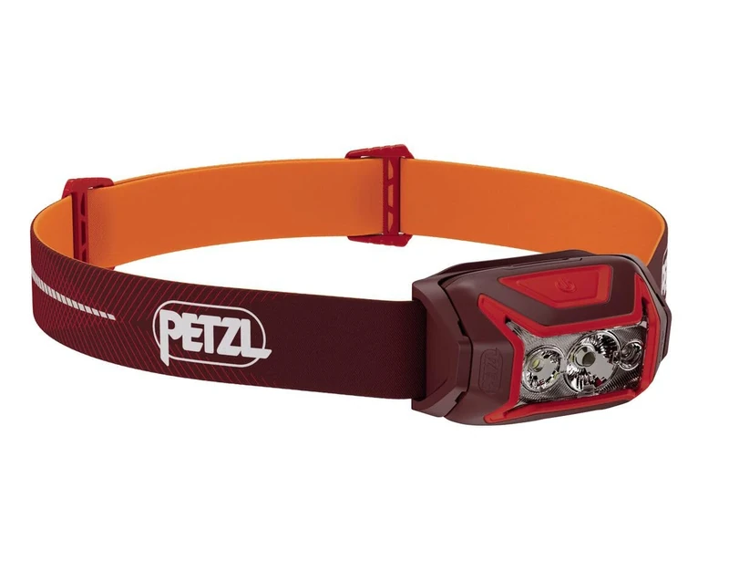 PETZL - ACTIK Headlamp - Three Lighting Levels White, Green, 450 Lumens