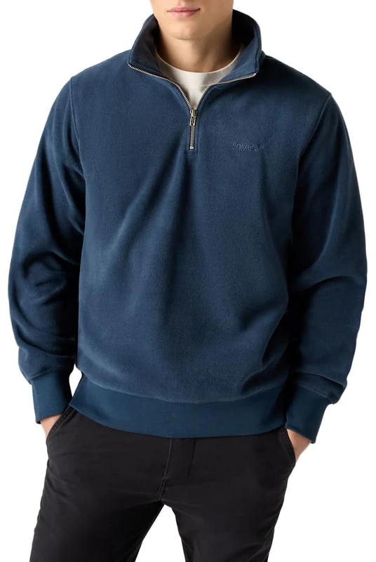 Levi's Lse_Original HM 1/4 Zip Tracksuit Top, Blue (Dress Blue), XL Men