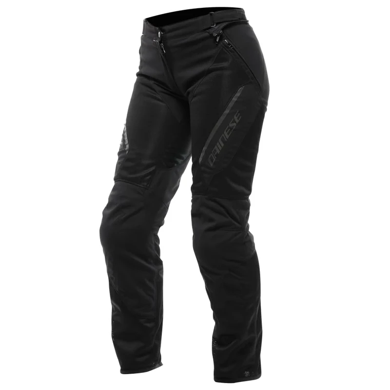 DAINESE - Drake 2 Super Air Tex Pants Wmn, Ventilated Motorcycle Trousers, Fabric, for the Summer Season, with Removable Protectors, Black, 44