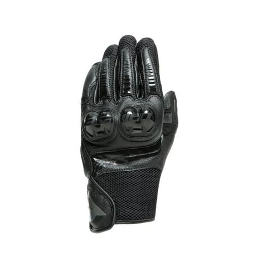 DAINESE - Mig 3 Unisex Leather Gloves, Motorbike Gloves, Black, XL