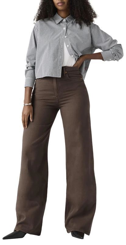 Levi's Ribcage Wide Leg H223 Hot Fudge - Image 1