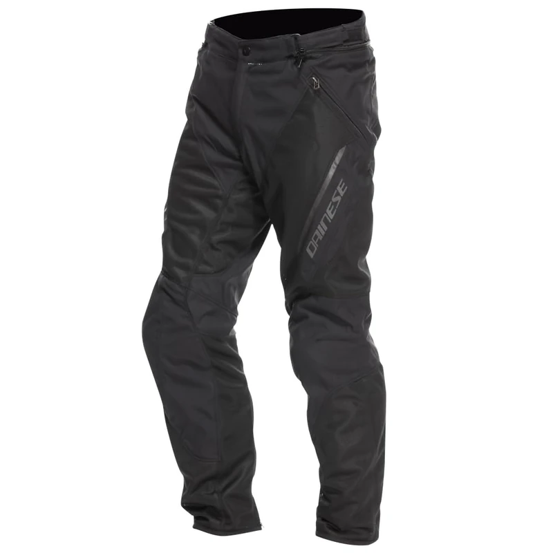 DAINESE - Drake 2 Super Air Tex Pants, Mesh Motorcycle Trousers, Ventilated and Lightweight, with Removable Protectors, Black, 60