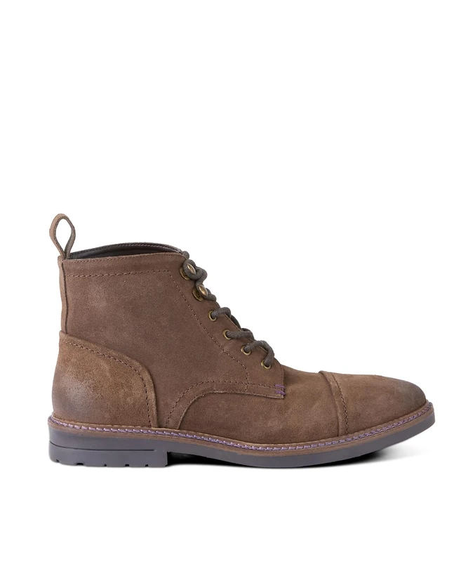 Joe Browns Men's Distressed Leather Army Boots, Brown, UK 11