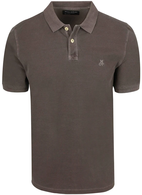 Marc O'Polo Polos Short Sleeve Brown