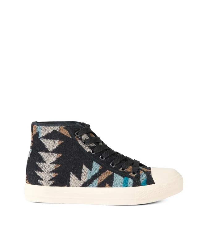 Joe Browns Men's Soho Aztec High-Tops, Multi, UK 12 - Image 1