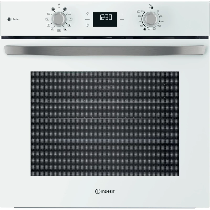 Indesit Turn&Go Steam Built In Electric Single Oven - White - A Rated