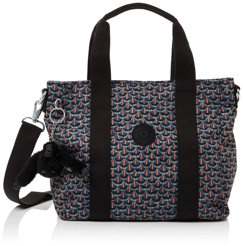 Kipling ASSENI MINI Small tote, Totes, Geo Feather (Black)
