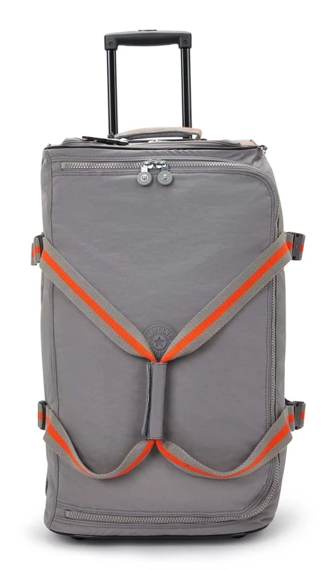Kipling Teagan M Medium Wheeled Duffle, Upright, Inviting Grey, One Size