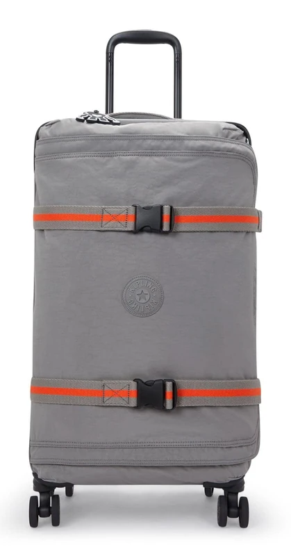Kipling Spontaneous M Medium Wheeled Luggage, Upright, Inviting Grey (Grey)