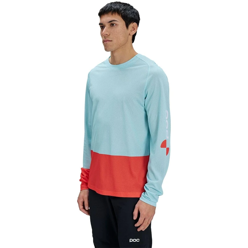 POC Motion Air L/S Jersey Men's – MTB jersey for MTB and trail riding with lightweight recycled polyester mesh, quick-drying moisture management, durable snag-resistant construction