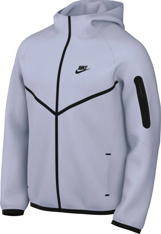 Nike Tech Men's Fleece Windrunner Full-Zip Jacket (Ghost/Black), Ghost/Black, XXL - Image 1