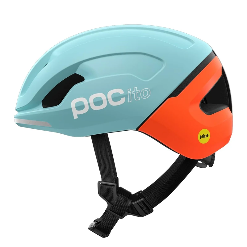 POCito Omne MIPS – Kids’ Cycling Helmet with MIPS Evolve, Lightweight EPS Protection, 360° Fit, Fluorescent Colours & Reflective Details for Safety