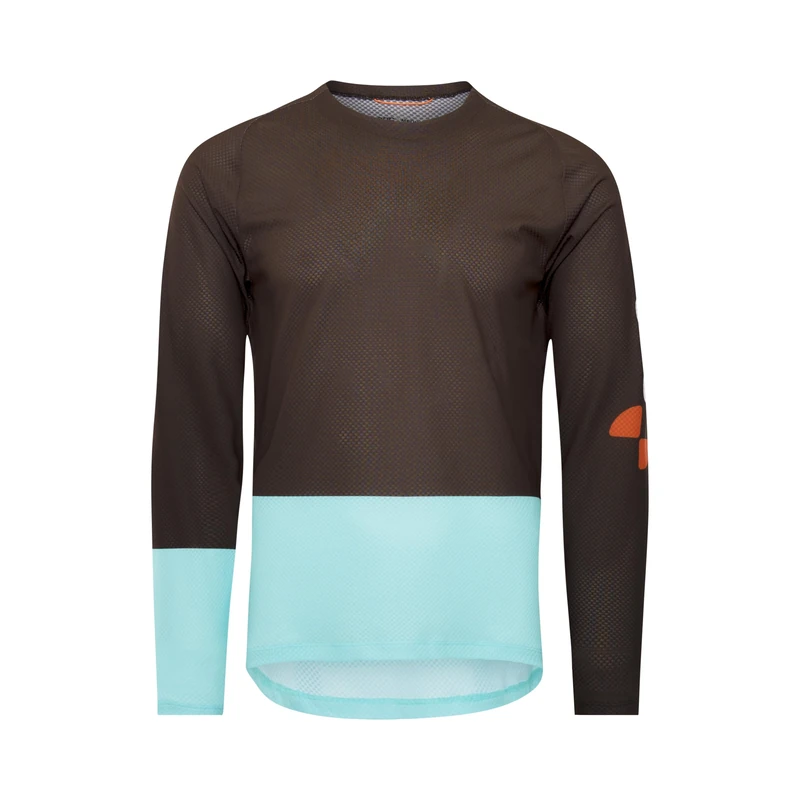 POC Mens M's Motion Air L/S Jersey T-Shirt, Bronzite Brown/Lazurite Blue, XL EU