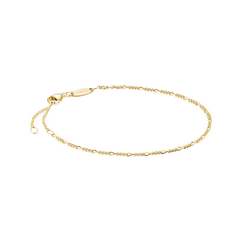Thomas Sabo Charm bracelet Figaro design gold-plated Recycled 925 Silver, 18-carat Gold-plating - Image 1