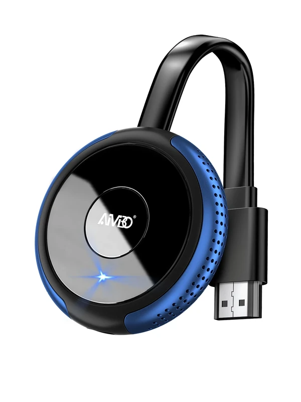 AIMIBO 4K 5G Wireless Display Adapter - Real Plug & Play Movies, Shows & Live from Smartphone, Laptop to Monitor/Projector, Compatible with i*OS, Android, Windows, Mac OS, Airplay, DLNA, Miracast