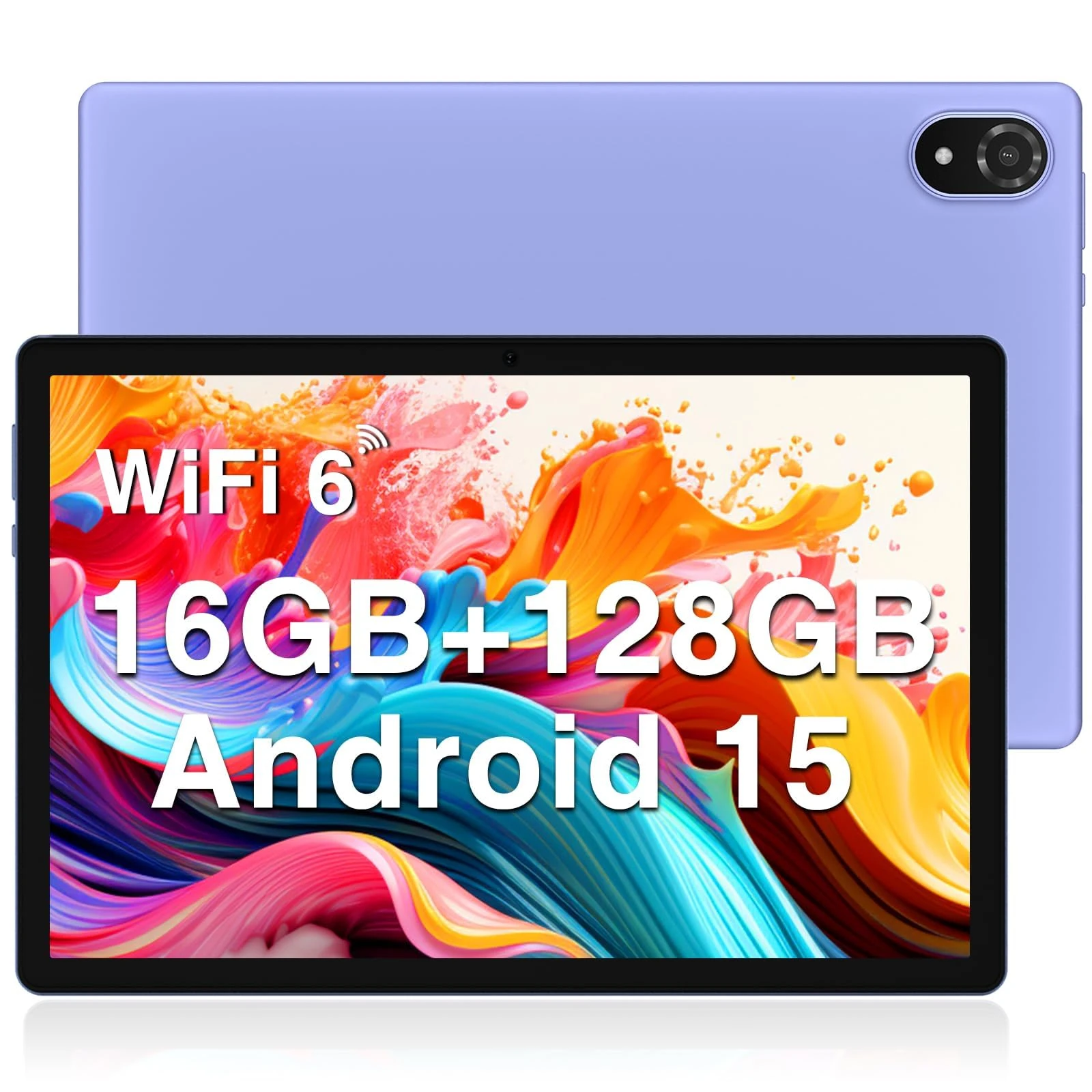 DOOGEE U10 2025 Newest Android 15 10" Tablet 16GB RAM+128GB ROM 1TB TF, Bluetooth 5.0 WIFI 6 Tablets, Android Tablets 1280x800 HD IPS Screen, OTG, Type C, 3.5mm Headphone Jack, Tablet PC - Purple