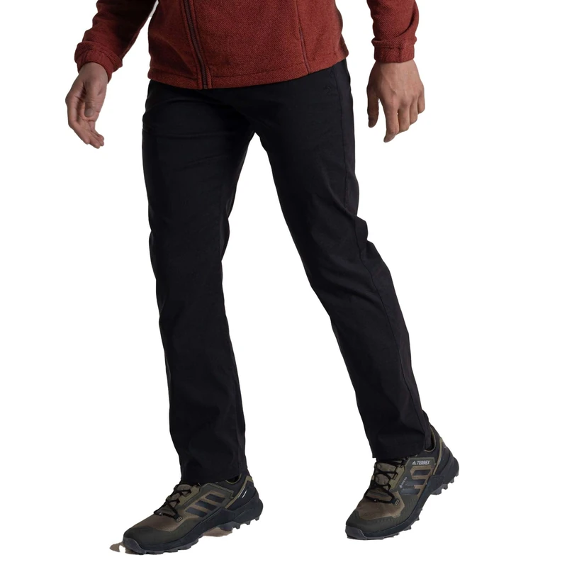 Craghoppers Mens Kiwi Pro III Walking Trousers Water Repellent Anti-Insect Hiking Pants Black